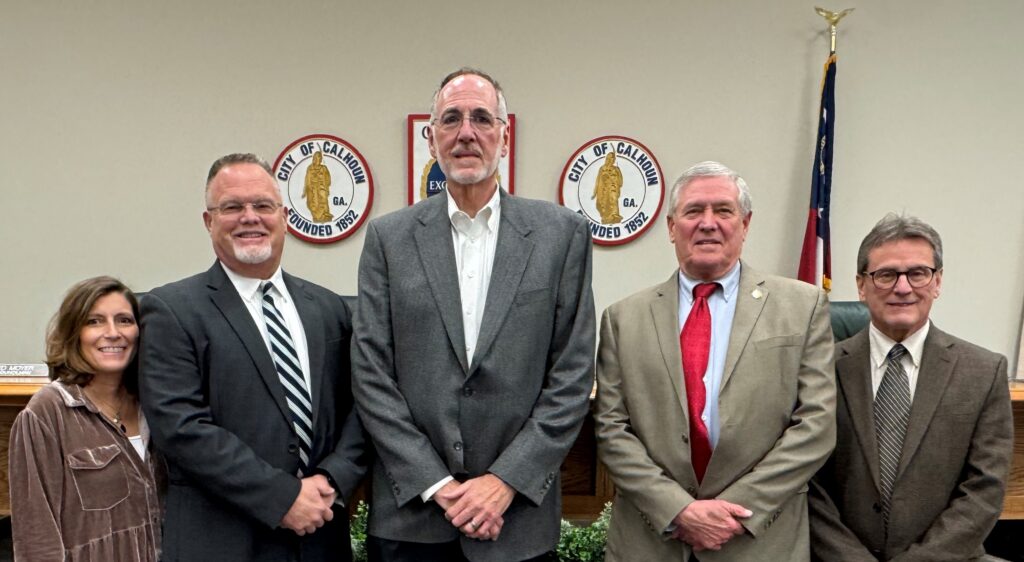 Mayor and Council: Jackie Palazzolo, Bruce Potts, Ed Moyer, Mayor Jimmy Palmer, Al Edwards